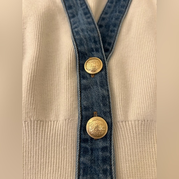 Commense Cream Ribbed Knit Top - Picture 3 of 6